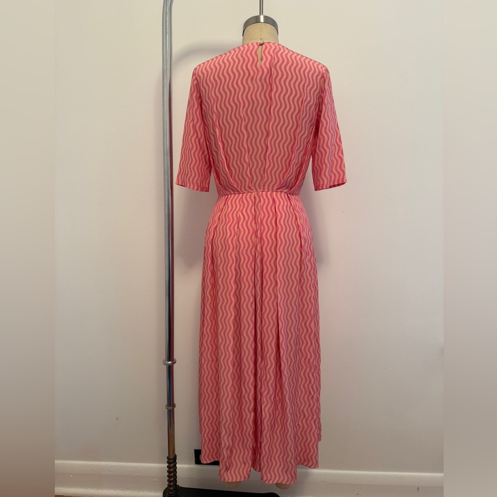 Rachel Comey Pink Zigzag Midi Dress - Picture 3 of 5